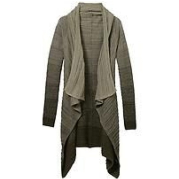 Athleta Olive Green Ombre Wilton Wrap Cardigan M - Picture 1 of 11